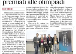 premiati i talenti di ENGIM Veneto Treviso alle olimpiadi della meccatronica
